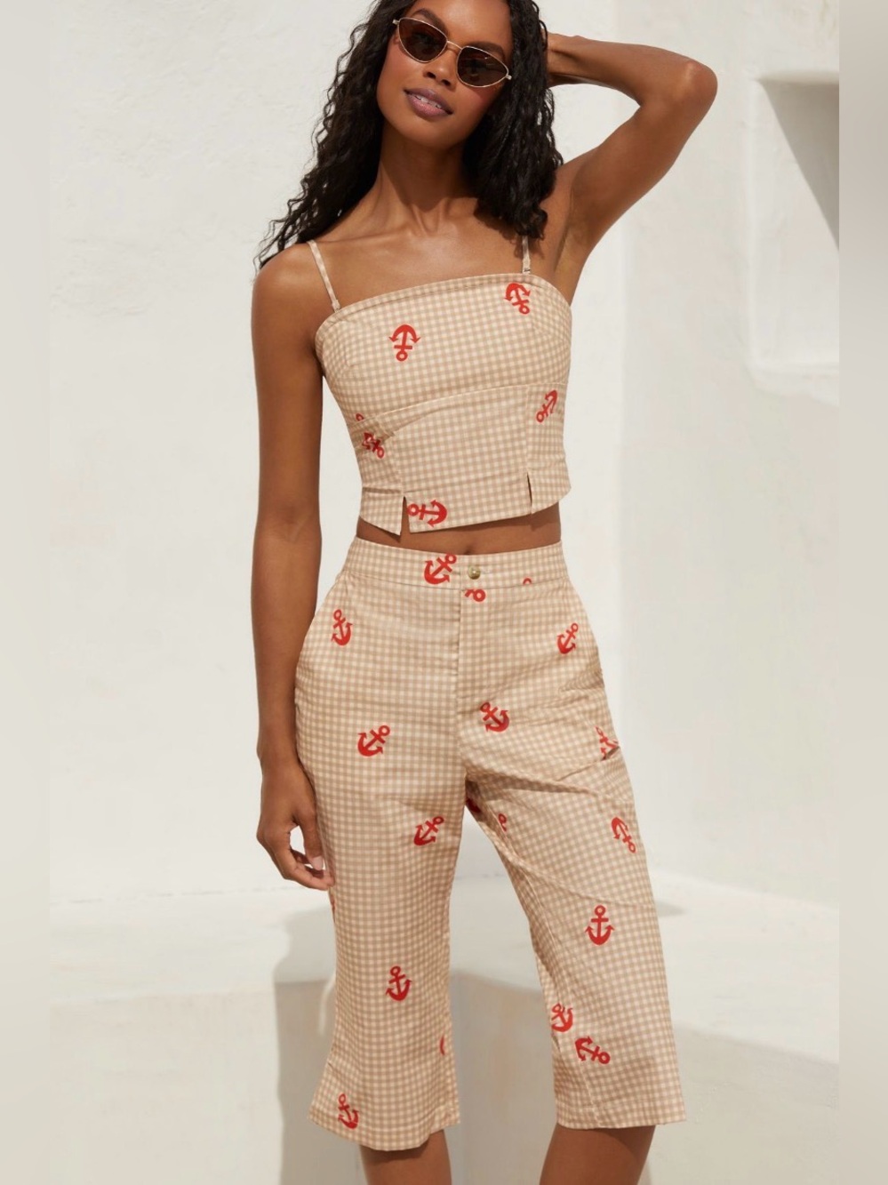 ✨ Anthropologie Celandine Capri Pants Sz M
